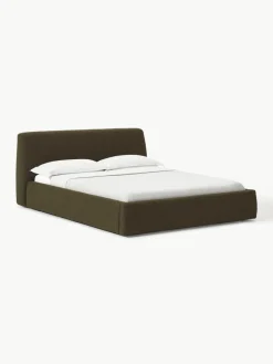 Bouclé gestoffeerd bed Cloud met opbergruimte^Westwing Collection Clearance