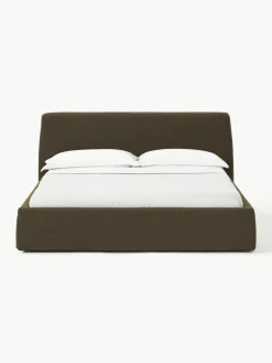 Bouclé gestoffeerd bed Cloud met opbergruimte^Westwing Collection Clearance
