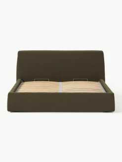 Bouclé gestoffeerd bed Cloud met opbergruimte^Westwing Collection Clearance