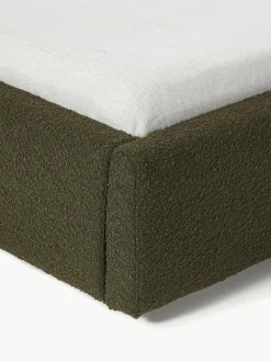 Bouclé gestoffeerd bed Cloud met opbergruimte^Westwing Collection Clearance