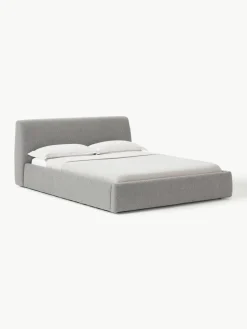 Bouclé gestoffeerd bed Cloud^Westwing Collection Online