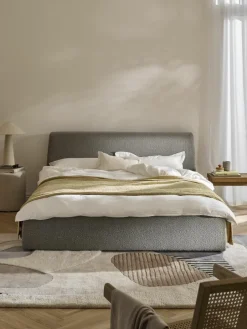 Bouclé gestoffeerd bed Cloud^Westwing Collection Online