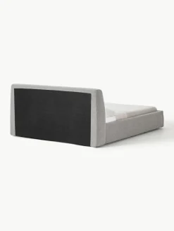 Bouclé gestoffeerd bed Cloud met opbergruimte^Westwing Collection New