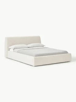 Bouclé gestoffeerd bed Cloud^Westwing Collection Fashion