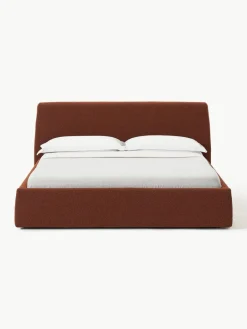 Bouclé gestoffeerd bed Cloud met opbergruimte^Westwing Collection Online