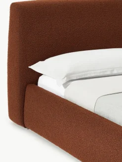 Bouclé gestoffeerd bed Cloud met opbergruimte^Westwing Collection Online