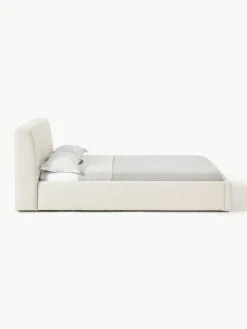 Bouclé gestoffeerd bed Cloud met opbergruimte^Westwing Collection Clearance