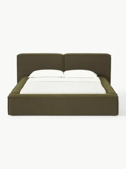Bouclé gestoffeerd bed Lennon met opbergruimte^Westwing Collection Clearance