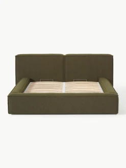 Bouclé gestoffeerd bed Lennon met opbergruimte^Westwing Collection Clearance