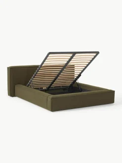 Bouclé gestoffeerd bed Lennon met opbergruimte^Westwing Collection Clearance