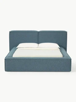 Bouclé gestoffeerd bed Lennon^Westwing Collection Best