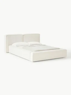 Bouclé gestoffeerd bed Lennon^Westwing Collection Clearance