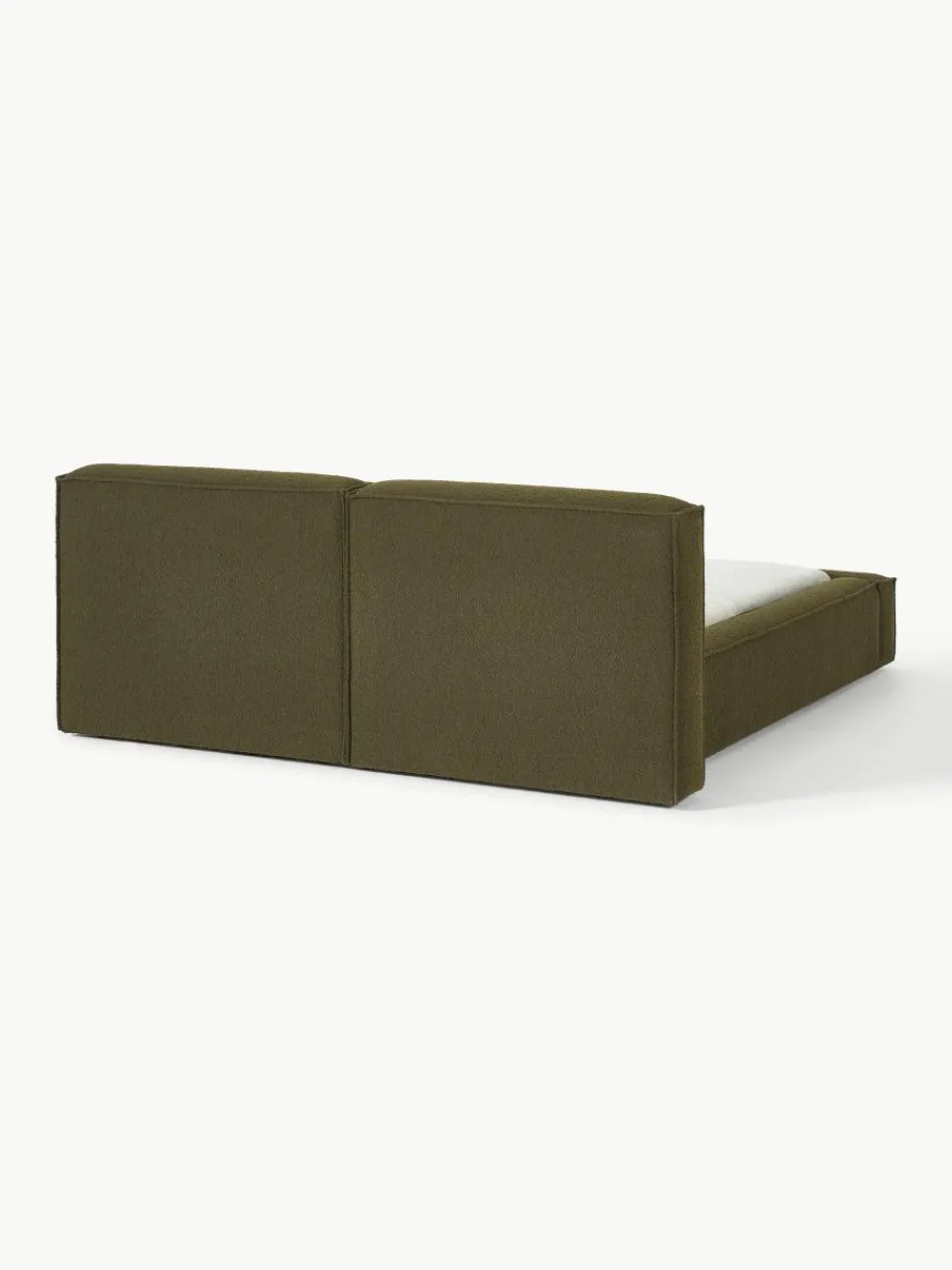 Bouclé gestoffeerd bed Lennon^Westwing Collection Online