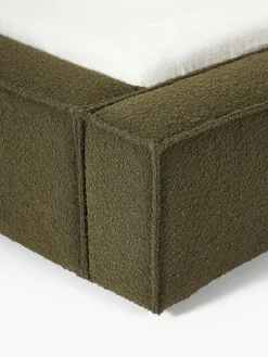 Bouclé gestoffeerd bed Lennon^Westwing Collection Online