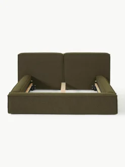 Bouclé gestoffeerd bed Lennon^Westwing Collection Online