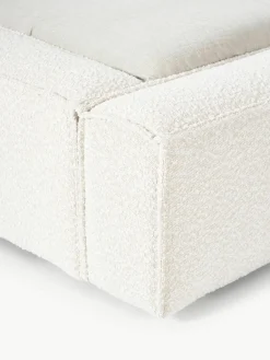 Bouclé gestoffeerd bed Lennon met opbergruimte^Westwing Collection Online
