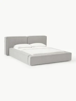 Bouclé gestoffeerd bed Lennon met opbergruimte^Westwing Collection Outlet