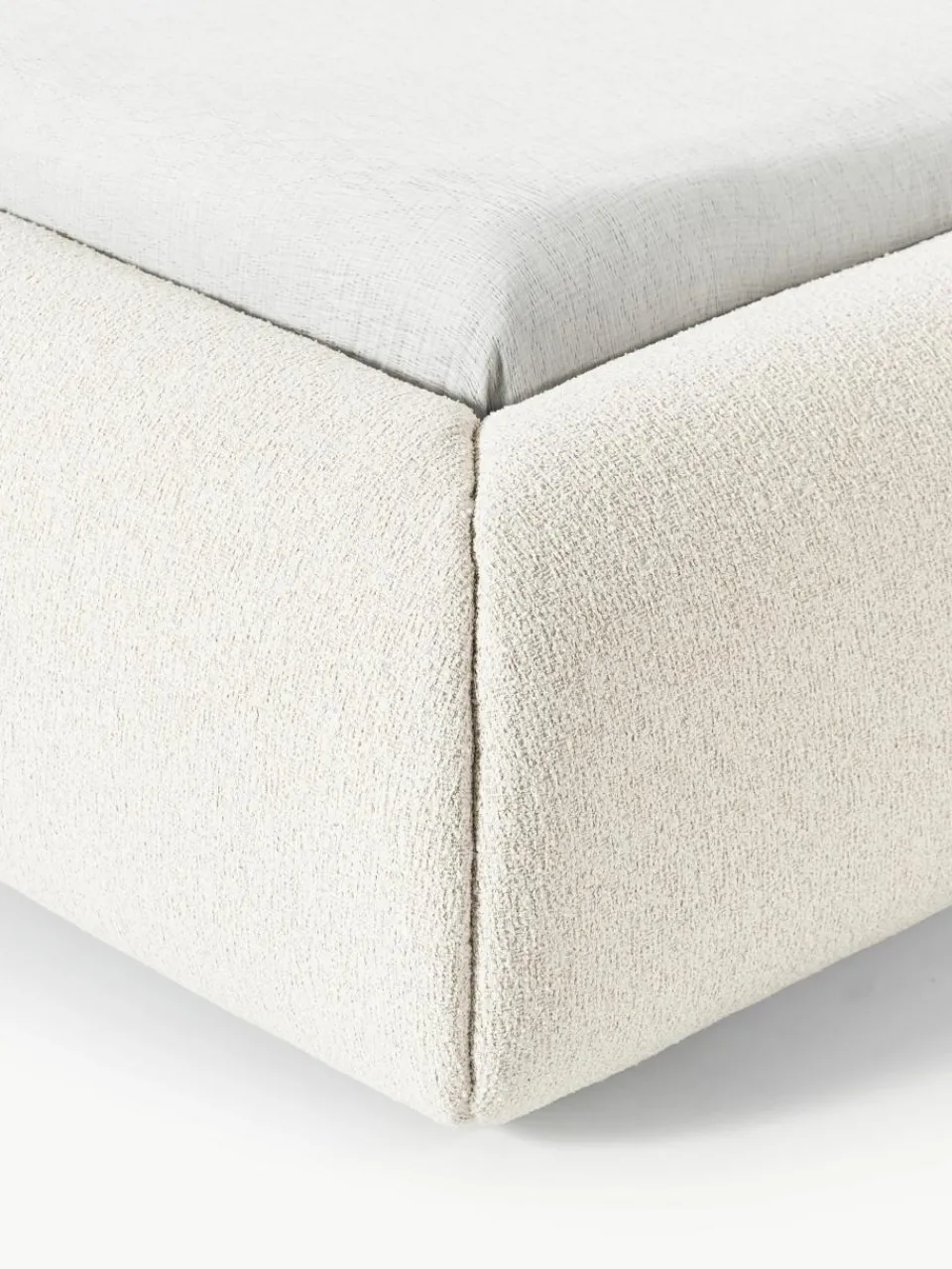 Bouclé gestoffeerd bed Sofia^Westwing Collection Discount