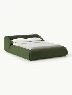 Bouclé gestoffeerd bed Sofia^Westwing Collection Online