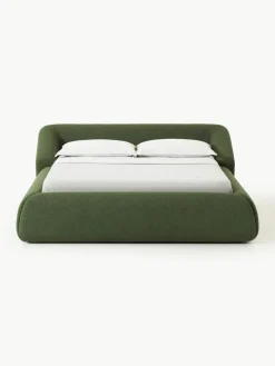 Bouclé gestoffeerd bed Sofia^Westwing Collection Online