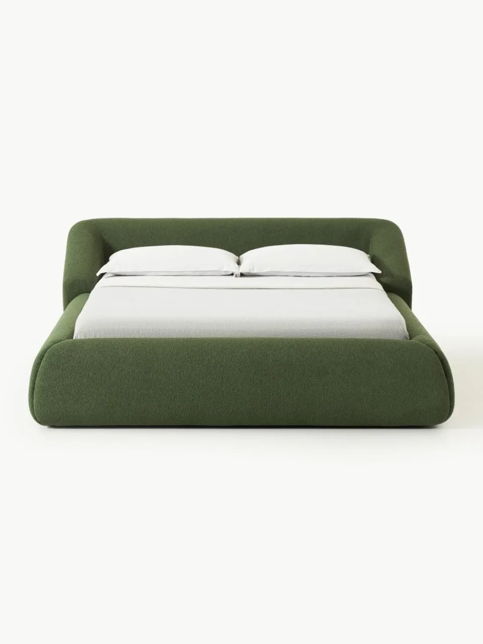 Bouclé gestoffeerd bed Sofia^Westwing Collection Online