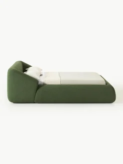 Bouclé gestoffeerd bed Sofia^Westwing Collection Online