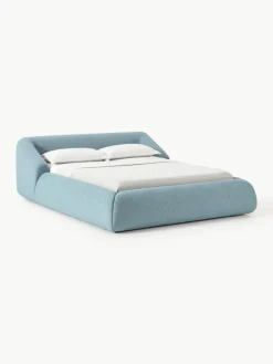 Bouclé gestoffeerd bed Sofia^Westwing Collection Discount