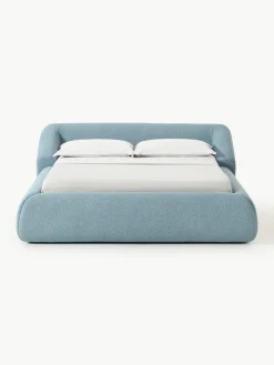 Bouclé gestoffeerd bed Sofia^Westwing Collection Discount