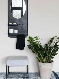 Bouclé gestoffeerde kruk Milou^Westwing Discount