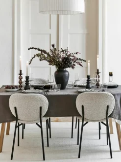 Bouclé gestoffeerde stoelen Ulrica, 2 stuks^Westwing Collection Hot