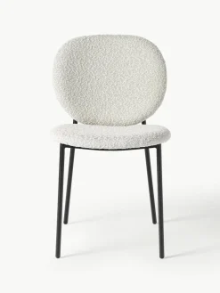 Bouclé gestoffeerde stoelen Ulrica, 2 stuks^Westwing Collection Hot