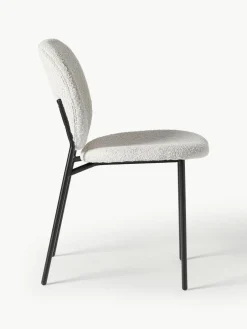 Bouclé gestoffeerde stoelen Ulrica, 2 stuks^Westwing Collection Hot