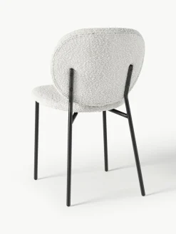 Bouclé gestoffeerde stoelen Ulrica, 2 stuks^Westwing Collection Hot