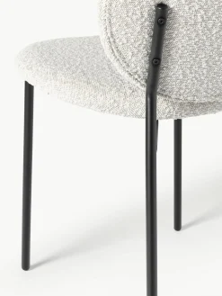 Bouclé gestoffeerde stoelen Ulrica, 2 stuks^Westwing Collection Hot
