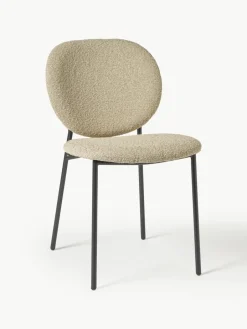 Bouclé gestoffeerde stoelen Ulrica, 2 stuks^Westwing Collection Discount