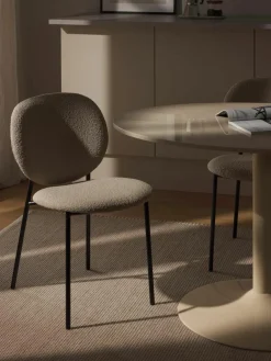 Bouclé gestoffeerde stoelen Ulrica, 2 stuks^Westwing Collection Discount