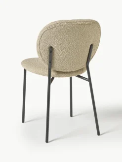 Bouclé gestoffeerde stoelen Ulrica, 2 stuks^Westwing Collection Discount