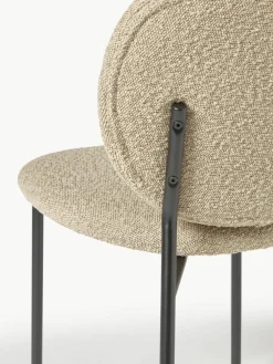 Bouclé gestoffeerde stoelen Ulrica, 2 stuks^Westwing Collection Discount