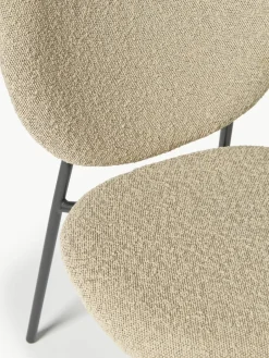 Bouclé gestoffeerde stoelen Ulrica, 2 stuks^Westwing Collection Discount