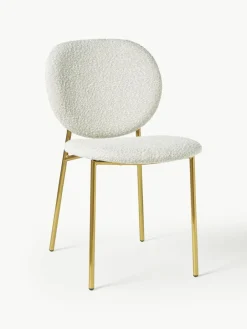 Bouclé gestoffeerde stoelen Ulrica, 2 stuks^Westwing Collection Best