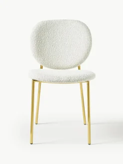 Bouclé gestoffeerde stoelen Ulrica, 2 stuks^Westwing Collection Best