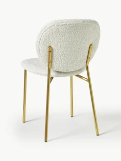 Bouclé gestoffeerde stoelen Ulrica, 2 stuks^Westwing Collection Best