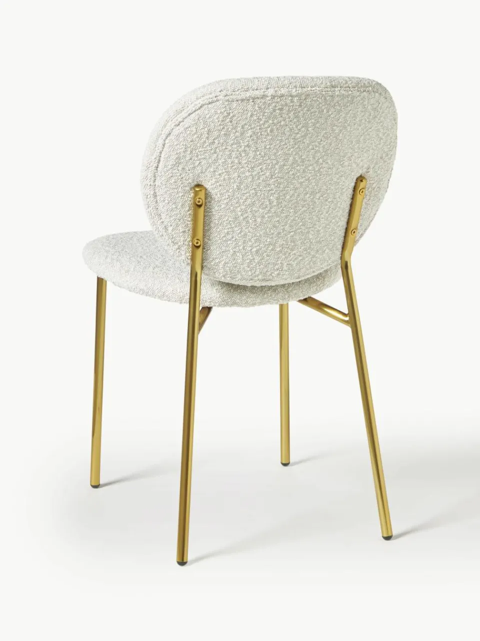 Bouclé gestoffeerde stoelen Ulrica, 2 stuks^Westwing Collection Best