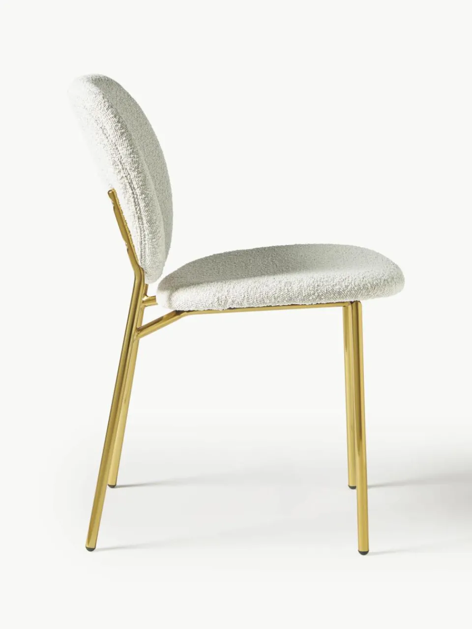 Bouclé gestoffeerde stoelen Ulrica, 2 stuks^Westwing Collection Best