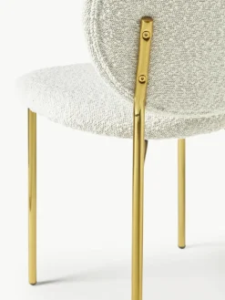 Bouclé gestoffeerde stoelen Ulrica, 2 stuks^Westwing Collection Best