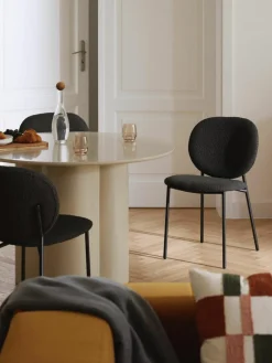 Bouclé gestoffeerde stoelen Ulrica, 2 stuks^Westwing Collection Fashion