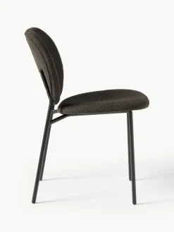 Bouclé gestoffeerde stoelen Ulrica, 2 stuks^Westwing Collection Fashion