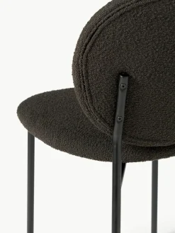 Bouclé gestoffeerde stoelen Ulrica, 2 stuks^Westwing Collection Fashion