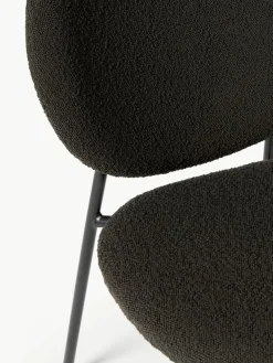 Bouclé gestoffeerde stoelen Ulrica, 2 stuks^Westwing Collection Fashion