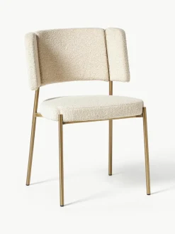 Bouclé gestoffeerde stoelen Samantha, 2 stuks^Westwing Collection Outlet